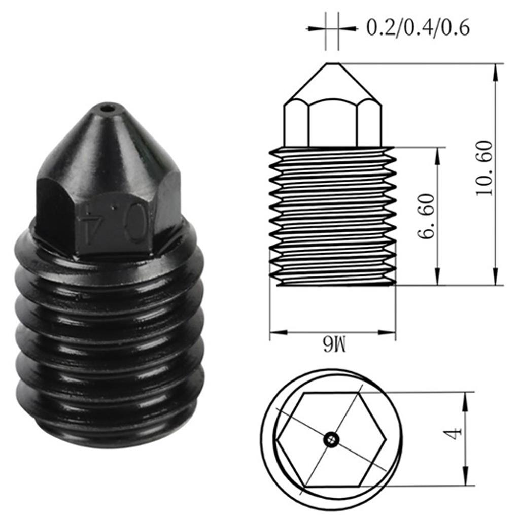 Bambu Lab Sertleştirilmiş Çelik Nozzle 500°C-1