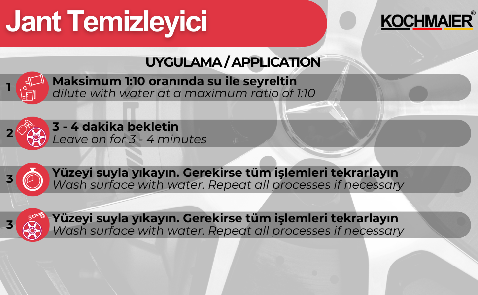 Kochmaier Jant Temizleyici uygulma