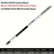 Ultra Hafif Karbon Fiber Teleskopik Balıkçılık Çubuğu - Ayarlanabilir Uzunluk 114.71 ile 283.46, Taşınabilir Dayanıklı Tatlı Su, Gölet Balıkçılığı İçin 8