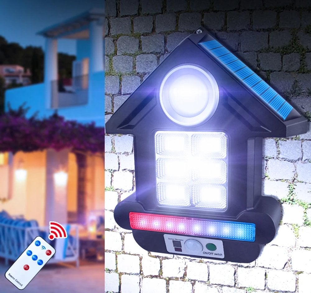  Solarlı Kumandalı Sensörlü Kapı Aydınlatması CL-S180