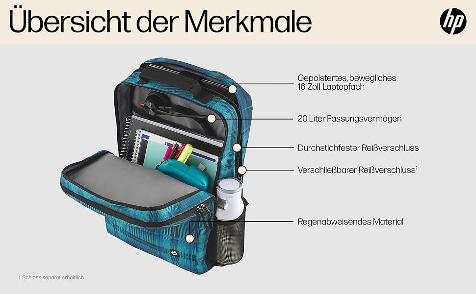 HP Laptop Sırt Çantası 16 inç