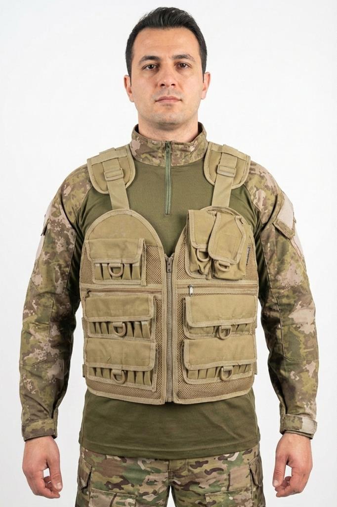 Single Sword 37 Fişeklikli Avcı Yeleği | Taktik ve Outdoor Kullanım için 