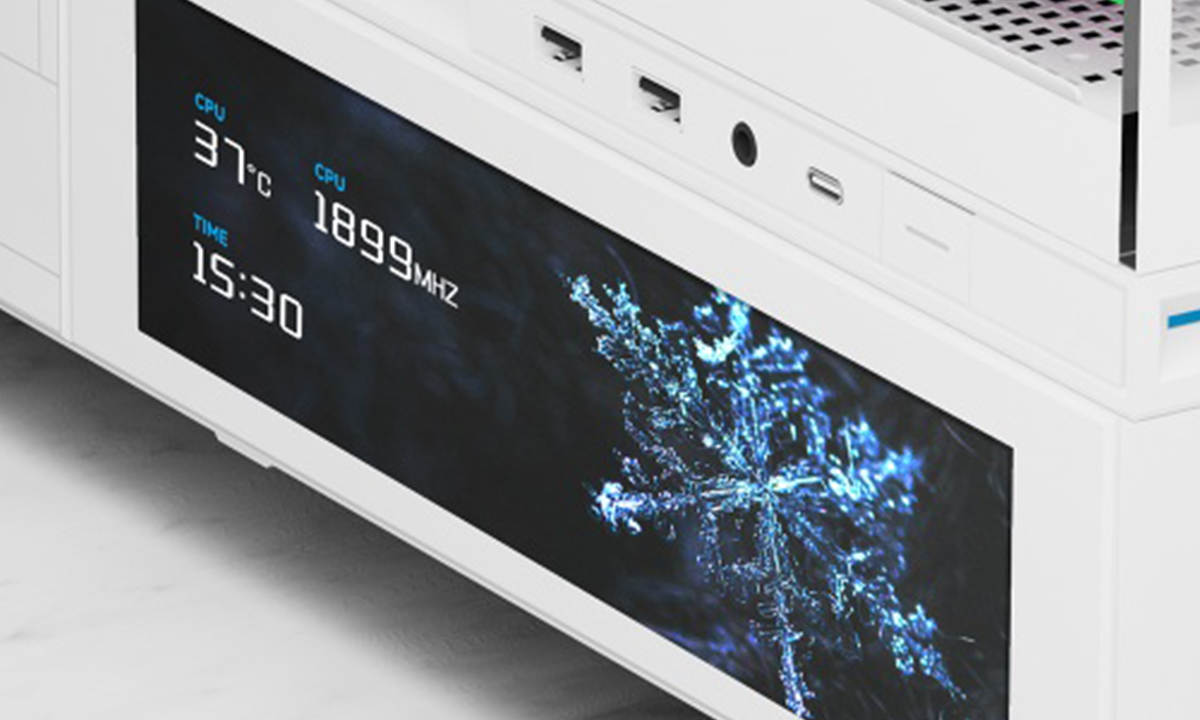 9,16 inç geniş düz ekran