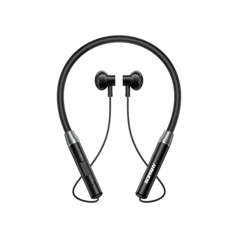 Magnet Serisi Boyun Askılı Bluetooth 5.3 Kulaklık Siyah - 1