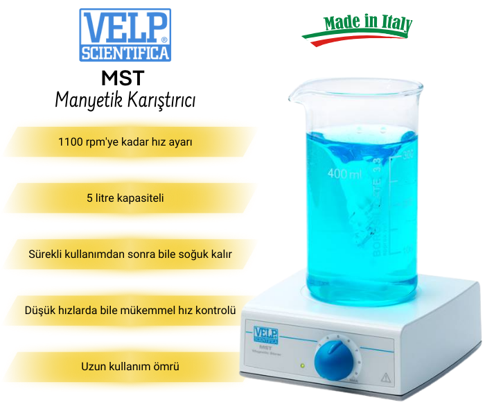 velp mst manyetik karıştırıcı