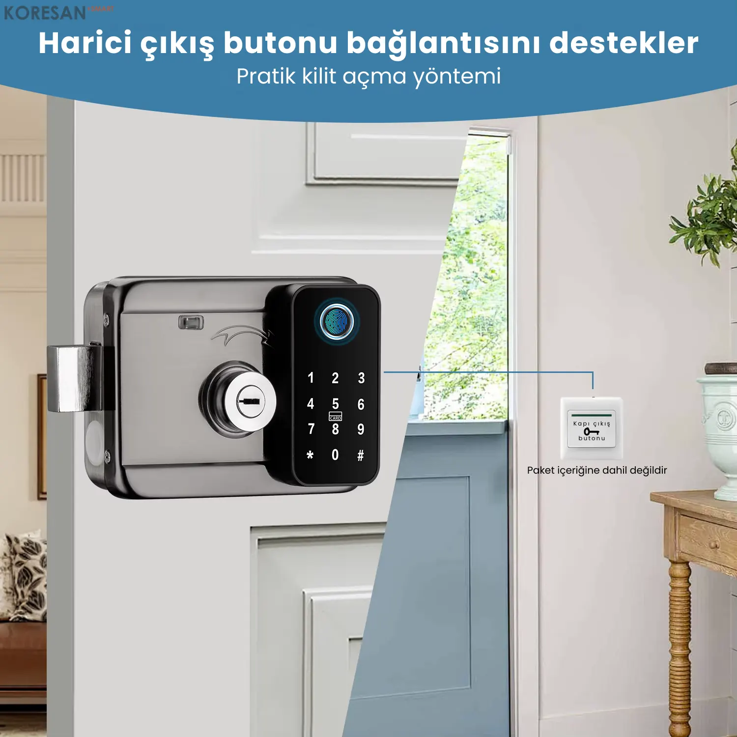 SL2 Tuya Dijital Sürgülü Akıllı Kapı Kilidi