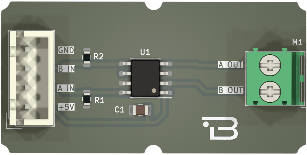 Boardoza BA6208 Motor Sürücü Kartı Ön Taraf