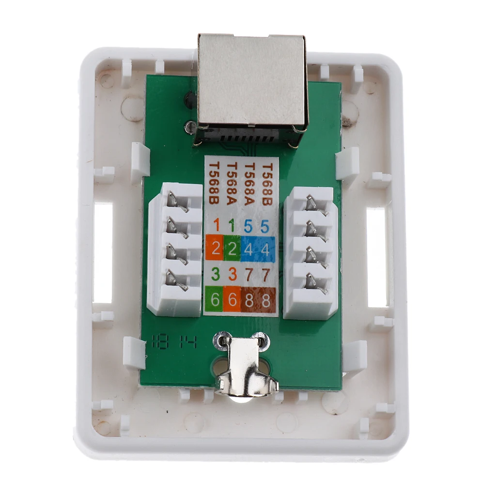 2 Sk.Single Port Cat5e Sur-Mount Box 1x RJ45 Ethernet Port Cat5e RJ45 Network / Internet Cable Wall Mount Junction Box