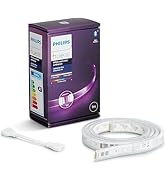 Philips Hue White &amp; Color Ambiance Lightstrip Plus genişletme (1 m), kısılabilir LED şeritler...