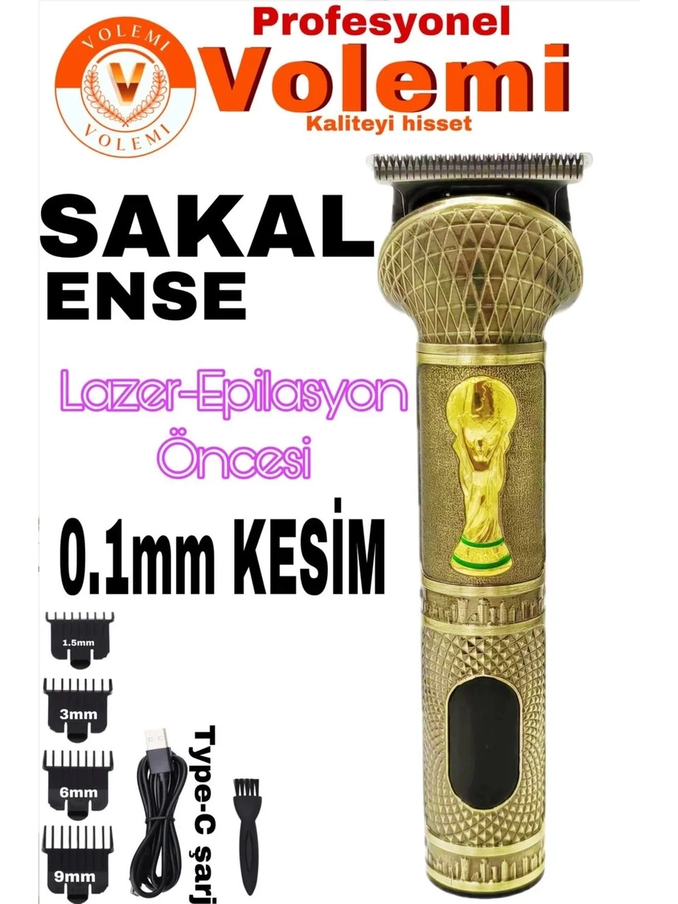 ANKAVERSE Profesyonel Tıraş Makinesi V-0091 yan görünüm