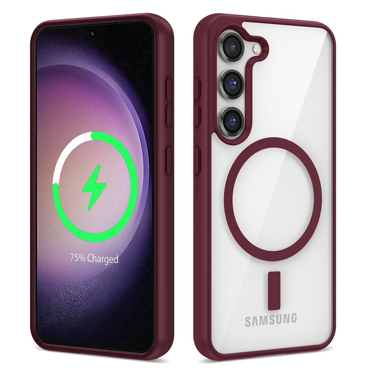 Galaxy S22 Plus Kılıf M-safe Wireless Şarj Özellikli Silikon Zore Ege Kapak - 1