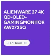 Metin "ALIENWARE 27 4K" şeklindedir. Ev ofisinde kavisli bir çalışma masası aksesuarı veya destek yastığı kullanan bir kişinin birden fazla görünümü.
