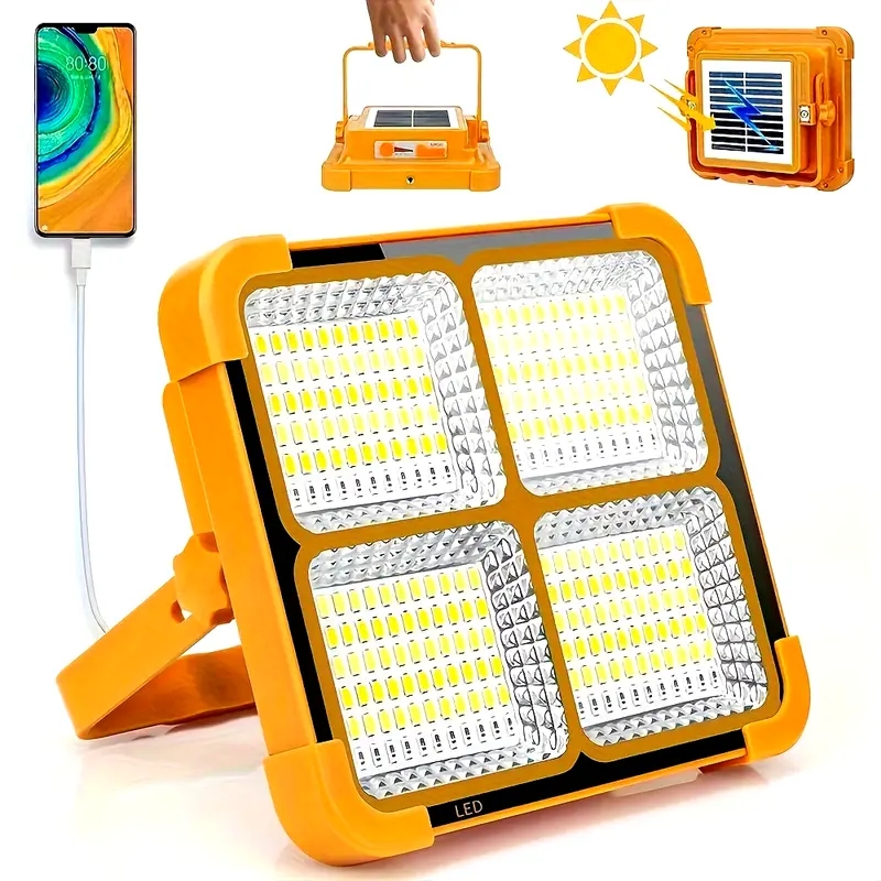  ve açık seyahatleri için aydınlatma sağlayan, manyetik askılı, çift usb ve güneş enerjili, ayarlanabilir parlaklık özellikli, abs malzemeden yapılmış, cilalı metal kaplamalı, şarj edilebilir lityum pil (18650 serisi) ile düşük voltajda çalışan taşınabilir led çalışma lambası. ayrıntılar 1