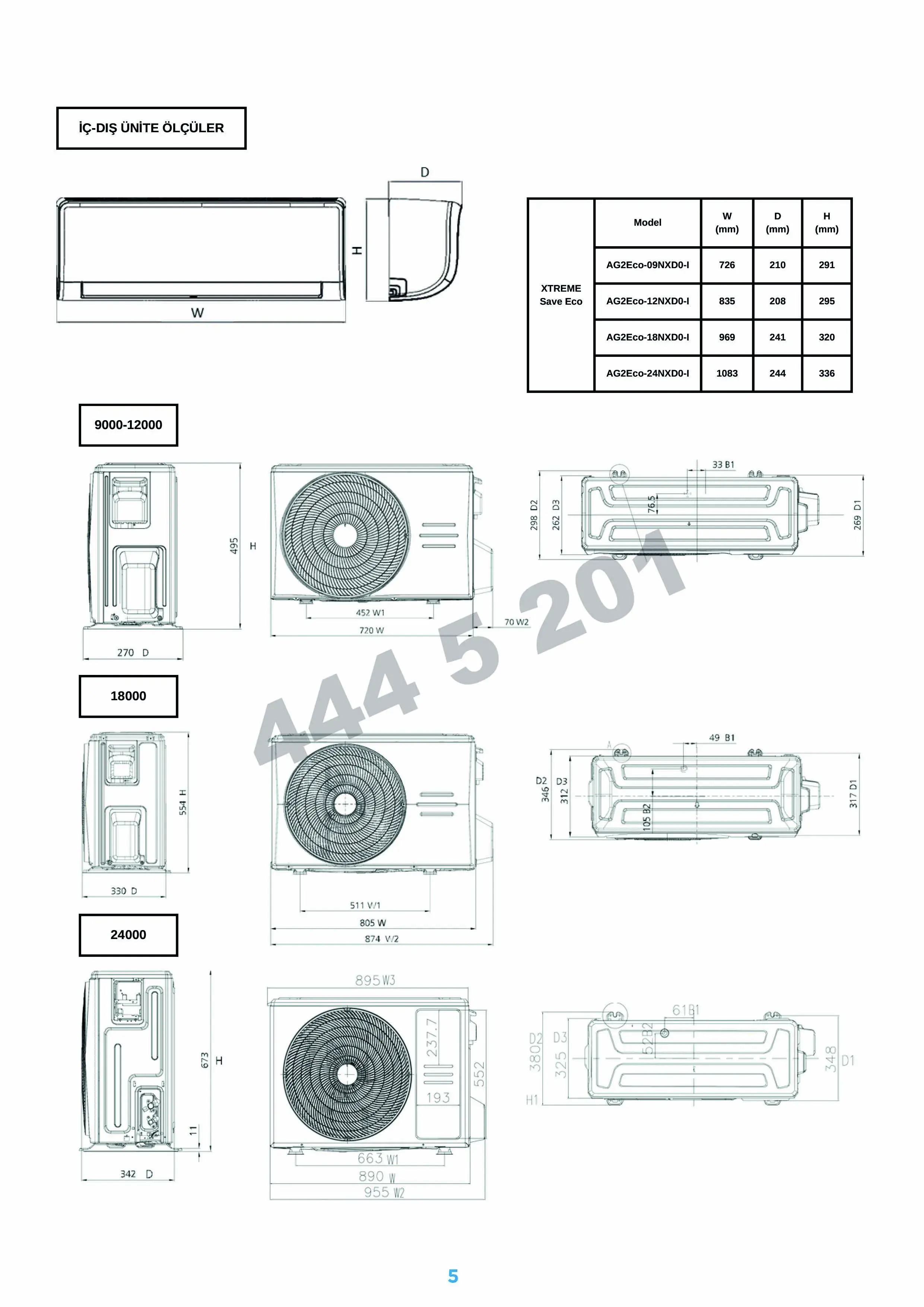 Midea Xtreme Save AG2ECO-24NXD0-I Duvar Tipi 24.000 Btu Inv. Fiyatı
