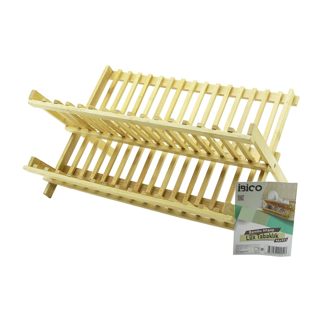 ANKAVERSE® LÜX AHŞAP BAMBUŞ BULAŞIK - TABAKLIK