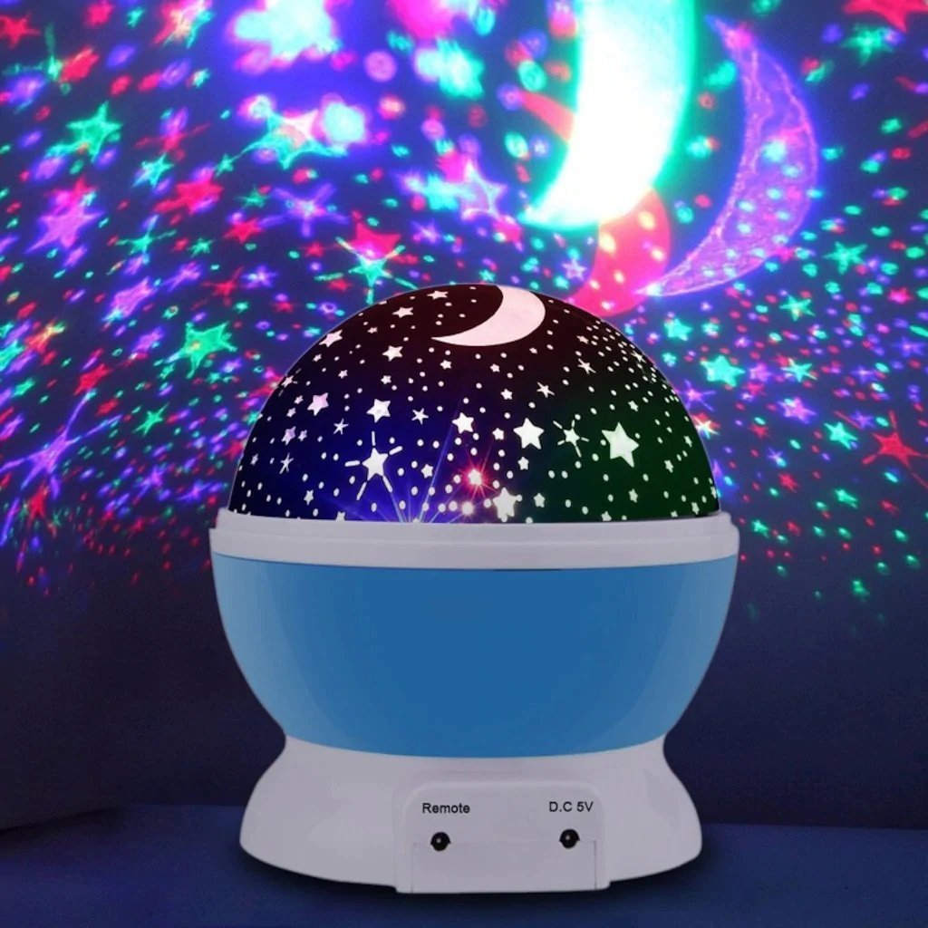 Yıldız Projeksiyon Donen Gece Lambası LED Tavana Yıldız Yansıtmalı