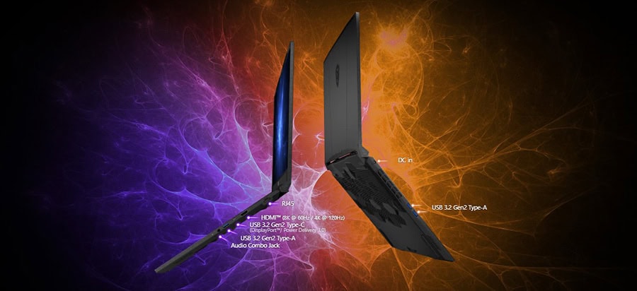 Yüksek performanslı gaming ve profesyonel dizüstü bilgisayar için RGB aydınlatmalı ekran ve güçlü işlemcilerle donatılmış gaming laptopu.