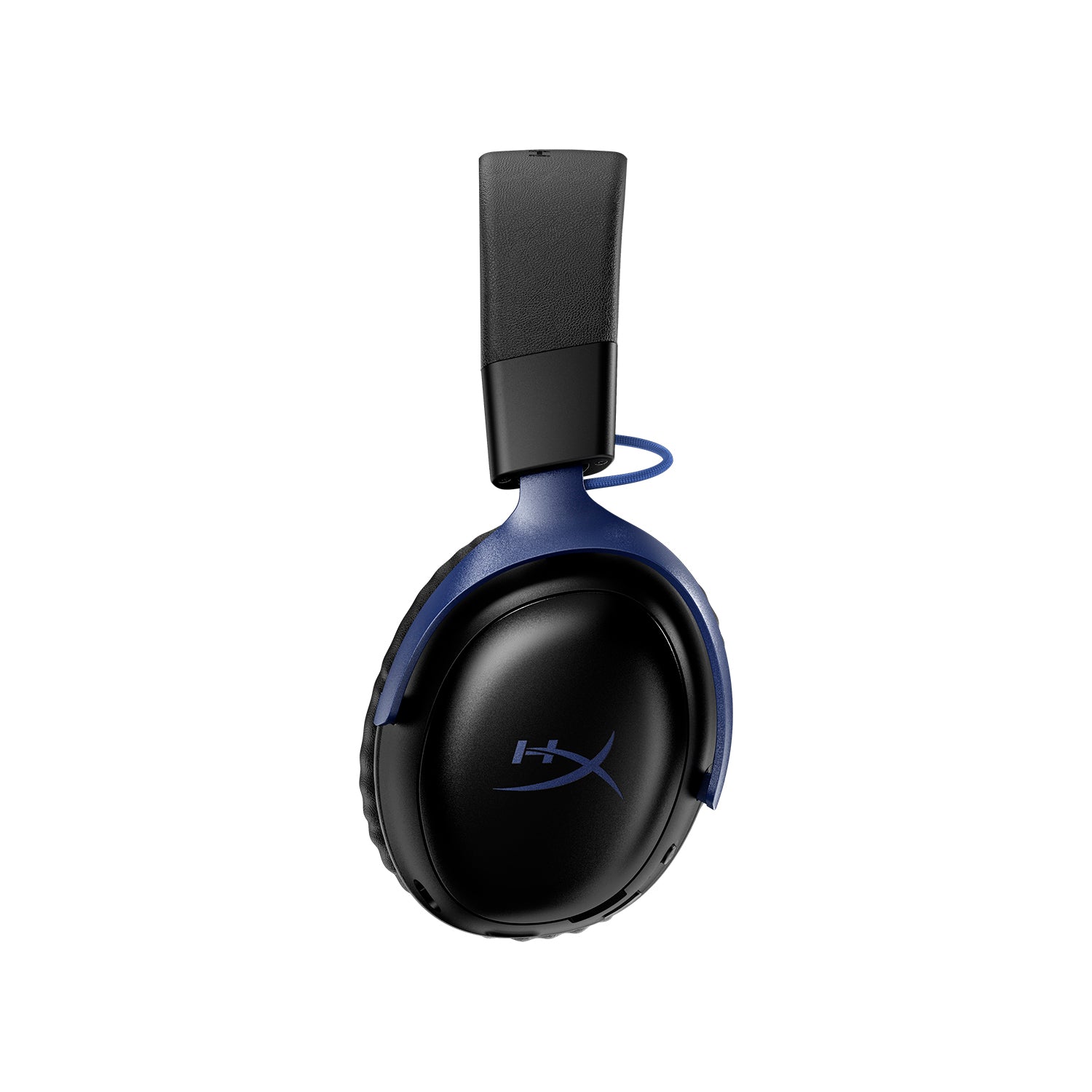 HyperX Cloud III S Wireless siyah/mavi kulaklık, yandan görünüm
