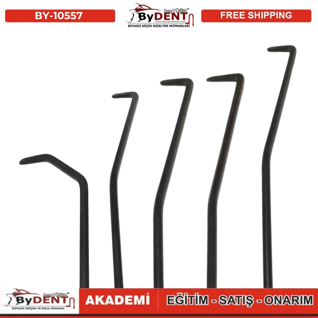 pdr, tools, göçük, düzeltme, kuşak arası, boyasız göçük, boyasız göçük düzeltme, pdr tools, otomalzemeal, bydent, göçük düzeltme ekipmanı,