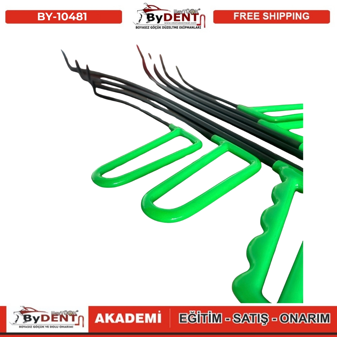 pdr, tools, göçük, düzeltme, kuşak arası, boyasız göçük, boyasız göçük düzeltme, pdr tools, otomalzemeal, bydent, göçük düzeltme ekipmanı,