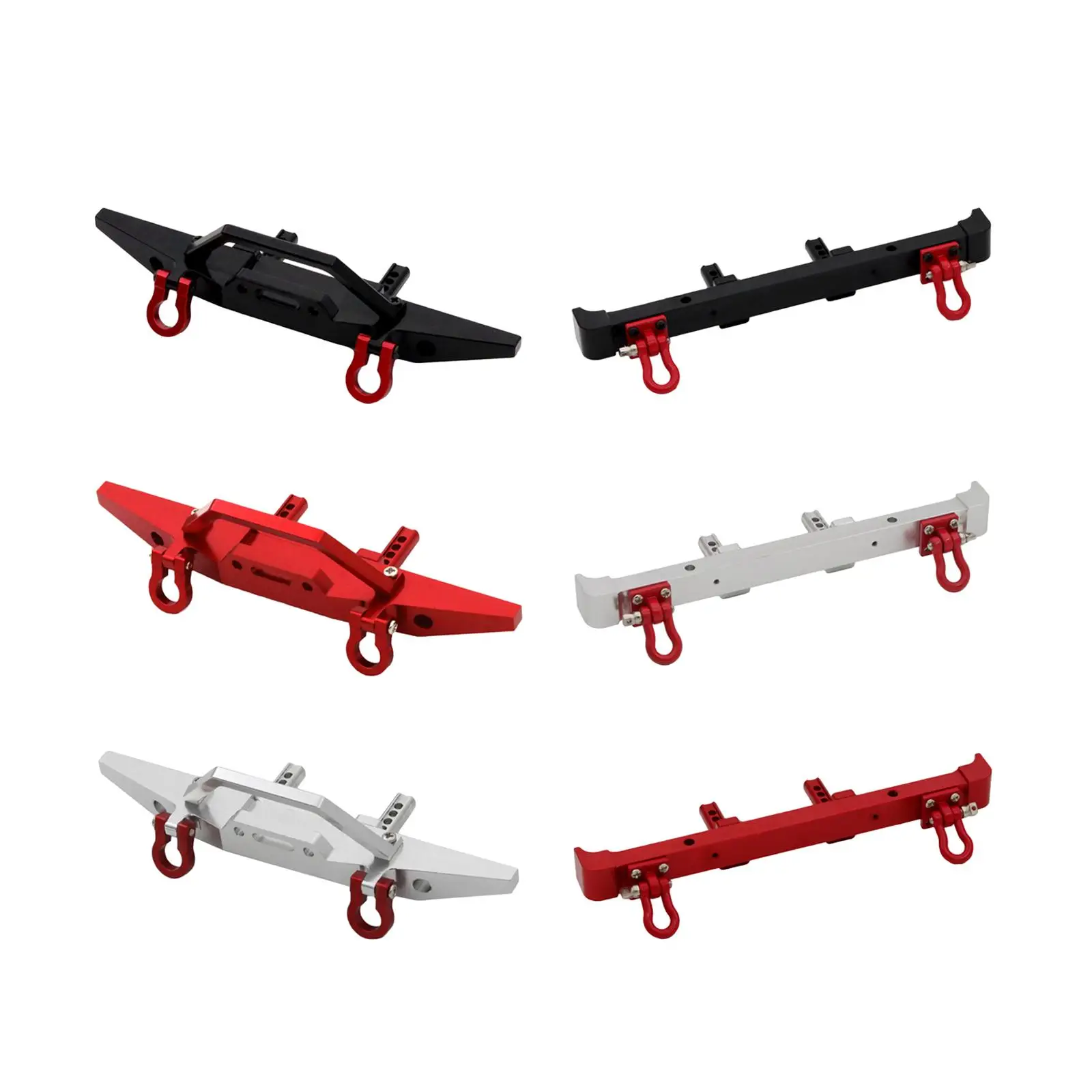1:12 Aluminum Alloy RC Bumpers, Replacement, Upgrade Parts Durable for MN128