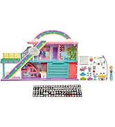 Polly Pocket Gökkuşağı Alışveriş Merkezi , Polly (10 cm), 35'ten fazla aksesuar ve 9 oyun alanıyl...