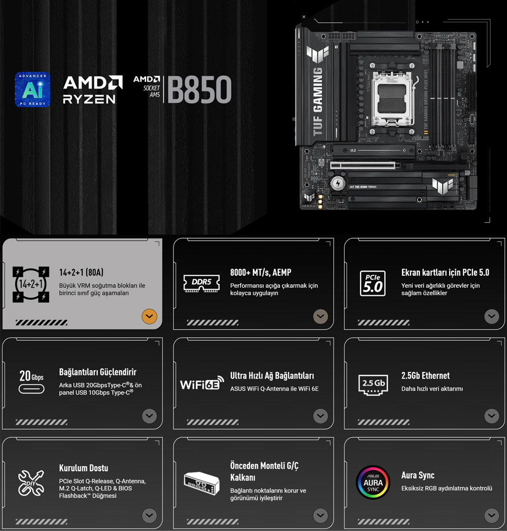 TUF GAMING B850M-PLUS WIFI