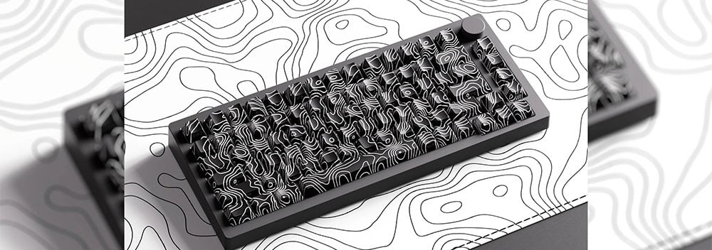 Akko Monsgeek M1 V5 Contour Lines Black Gaming Klavye H1