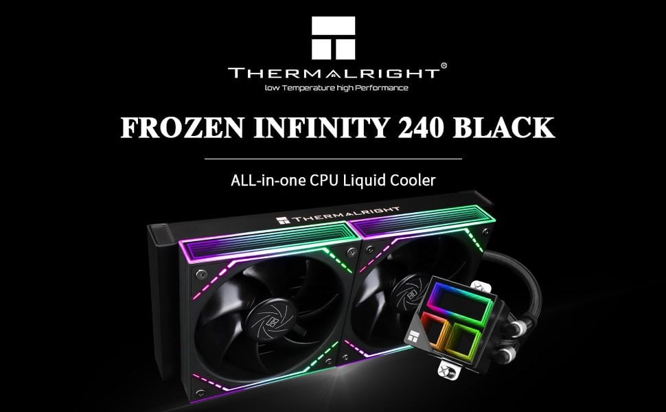 Thermalright Frozen Infinity 240 Black İşlemci Sıvı Soğutucu H1