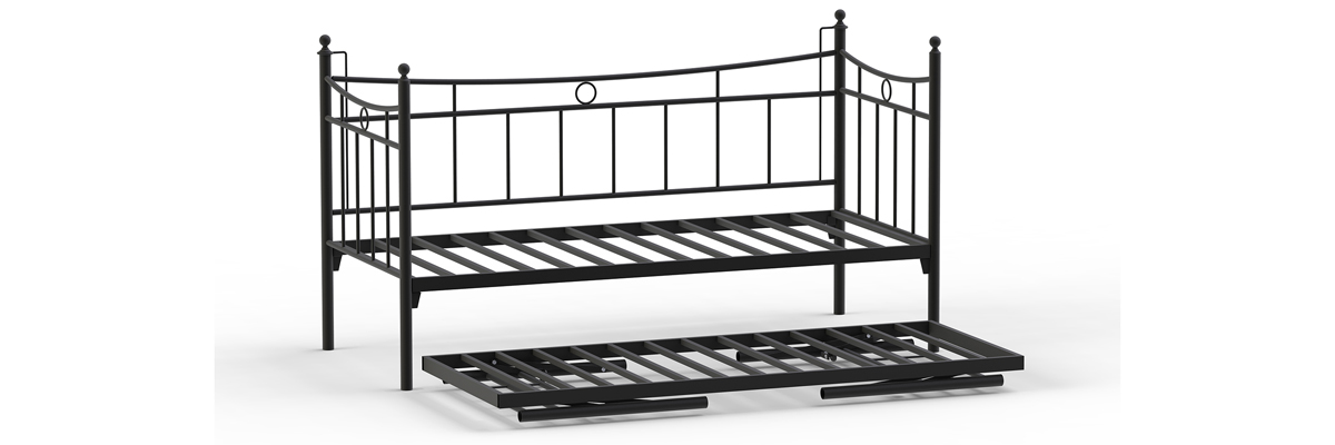 Daily Yavrulu Daybed-Siyah