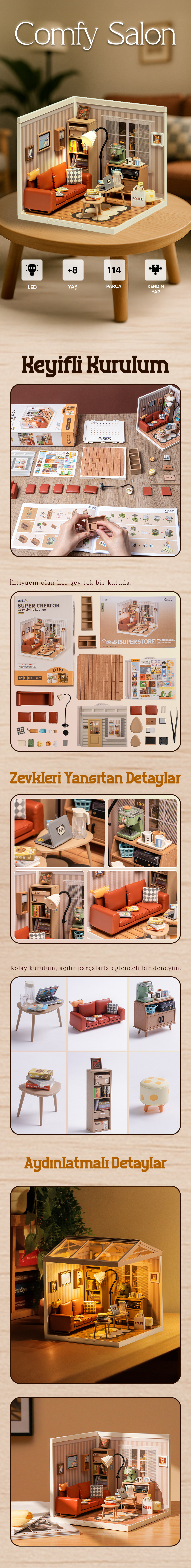Novi Hobby Minyatür Lounge | Sök-Tak Plastik Lounge Maketi