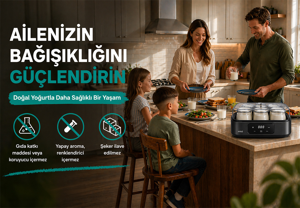 Mioji YM8 Probiyotik Yoğurt & Kefir Yoğurt Yapma Makinesi Fiyatı