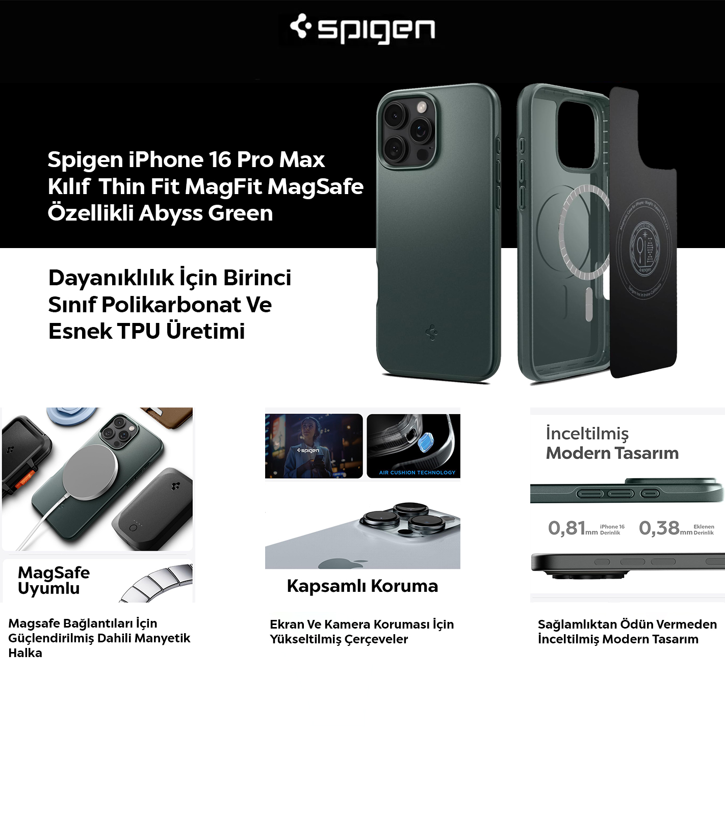 Spigen Kılıf Özellikleri