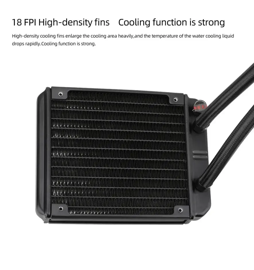 Segotep BeCool 120S ARGB Siyah Sıvı İşlemci Soğutucusu (LGA1700 Uyumlu)