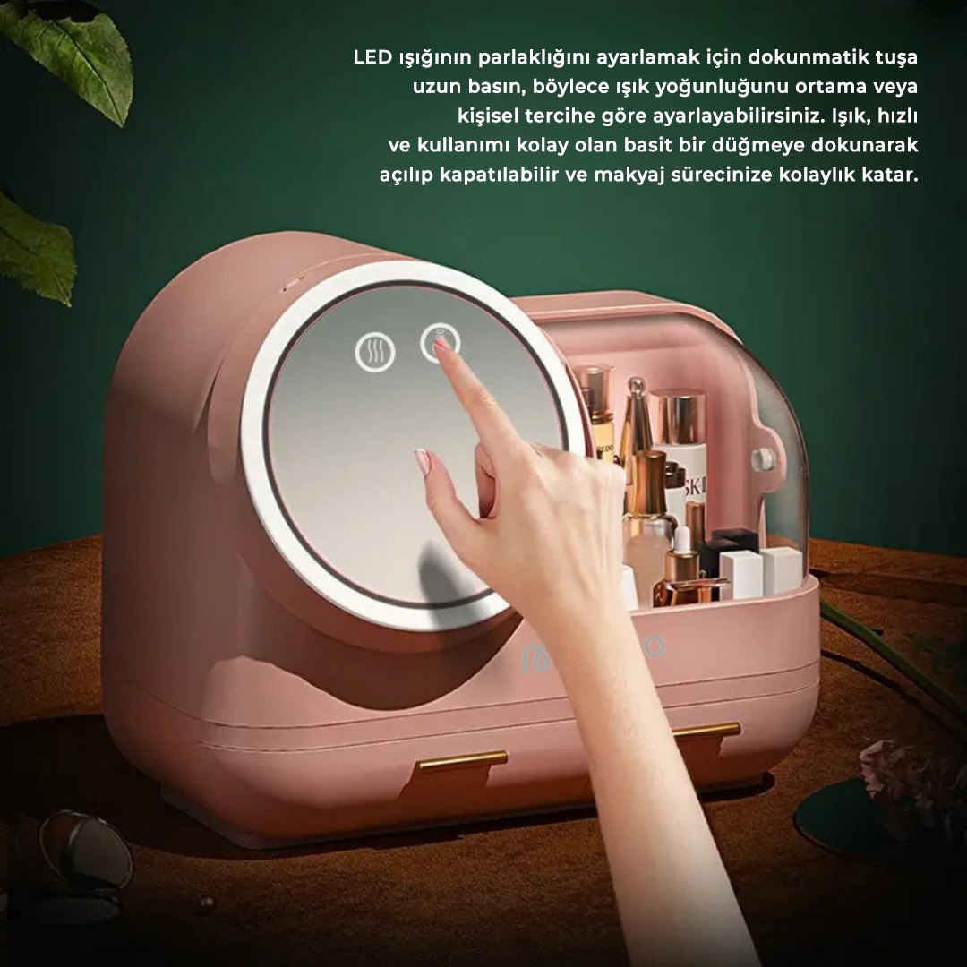 Miyano S50 FAN Makyaj Organizer Seti (Pembe)