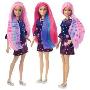 ​Renk değiştirebilen saçlı Barbie bebek ve şablonlar