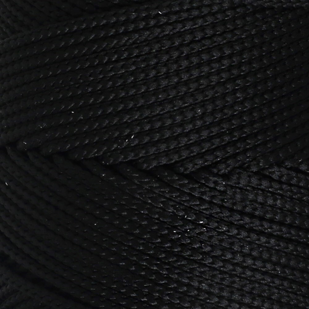 ANKAVERSE® Polyester Soft Makrome Siyah El Örgü İpi