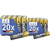 Varta bataryalar karışık paket 40 adet, AA 20 adet + AAA 20 adet, talep üzerine güç, alkali, depo...
