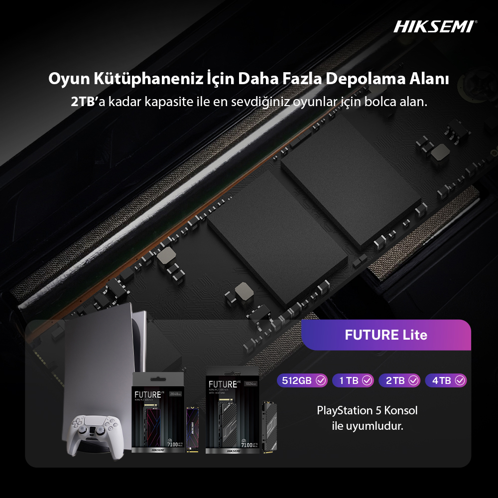 Hiksemi Future Lite 2TB 7300MB/s - 6350MB/s Gen4x4 PCI-e Fiyatı