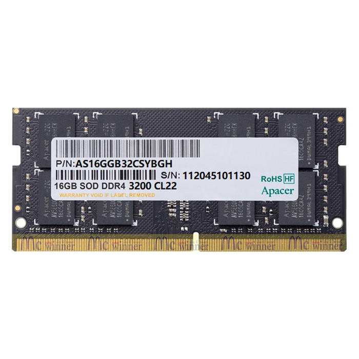 Apacer ES.16G21.GSH 16GB DDR4 3200MHz Notebook Ram