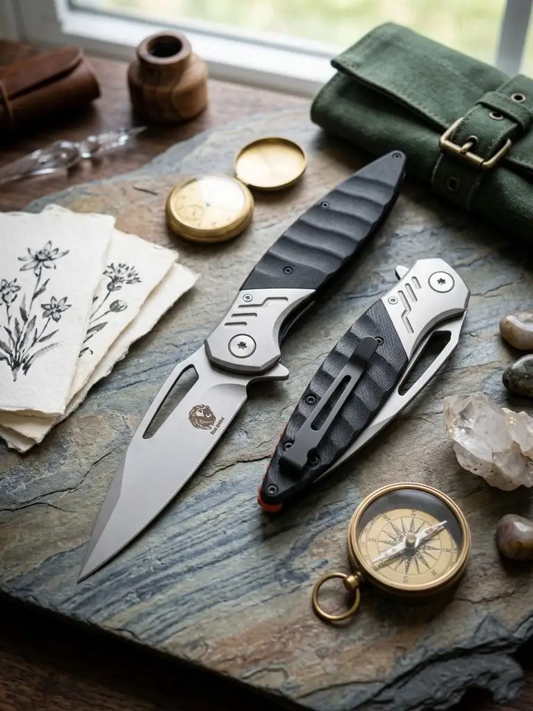 Knivox Browning G10 Saplı Taktik Katlanır Bıçak