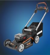 WORX WG749E Nitro akülü çim biçme makinesi 40 V – güçlü fırçasız motor – 46 cm kesme genişliği – çim biçme