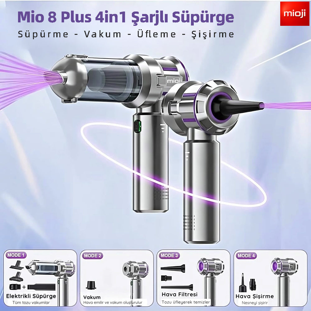 Mioji Mio 8 Plus 2in1 6000mAh 16000Pa Taşınabilir Araç ve Ev Fiyatı