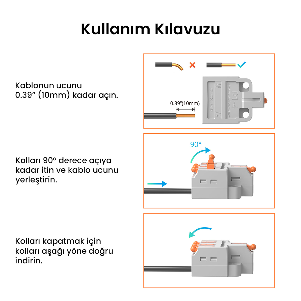 SONOFF D1-2 Kablo Birleştirici Klemens