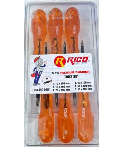 Rico 6 Parça Elmas Uçlu Torx Tornavida Seti Premium Diamond - 003-RC1901