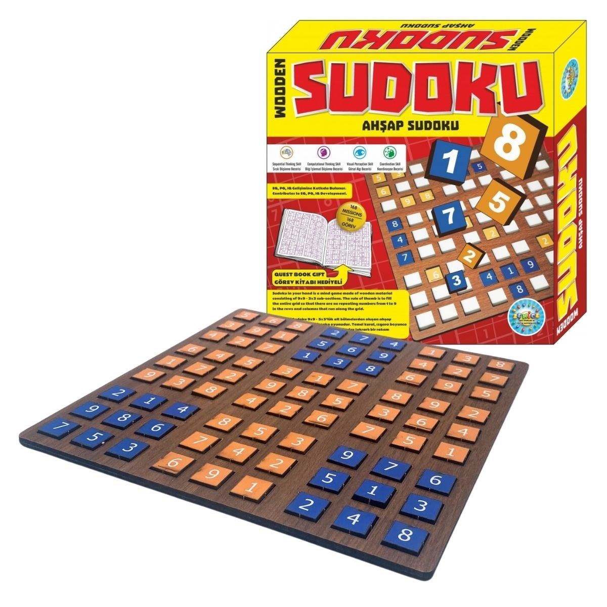 ANKAVERSE Ahşap Sudoku Oyun Seti