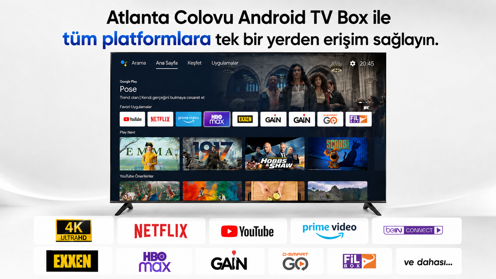 atlanta colovu desteklenen platformlar