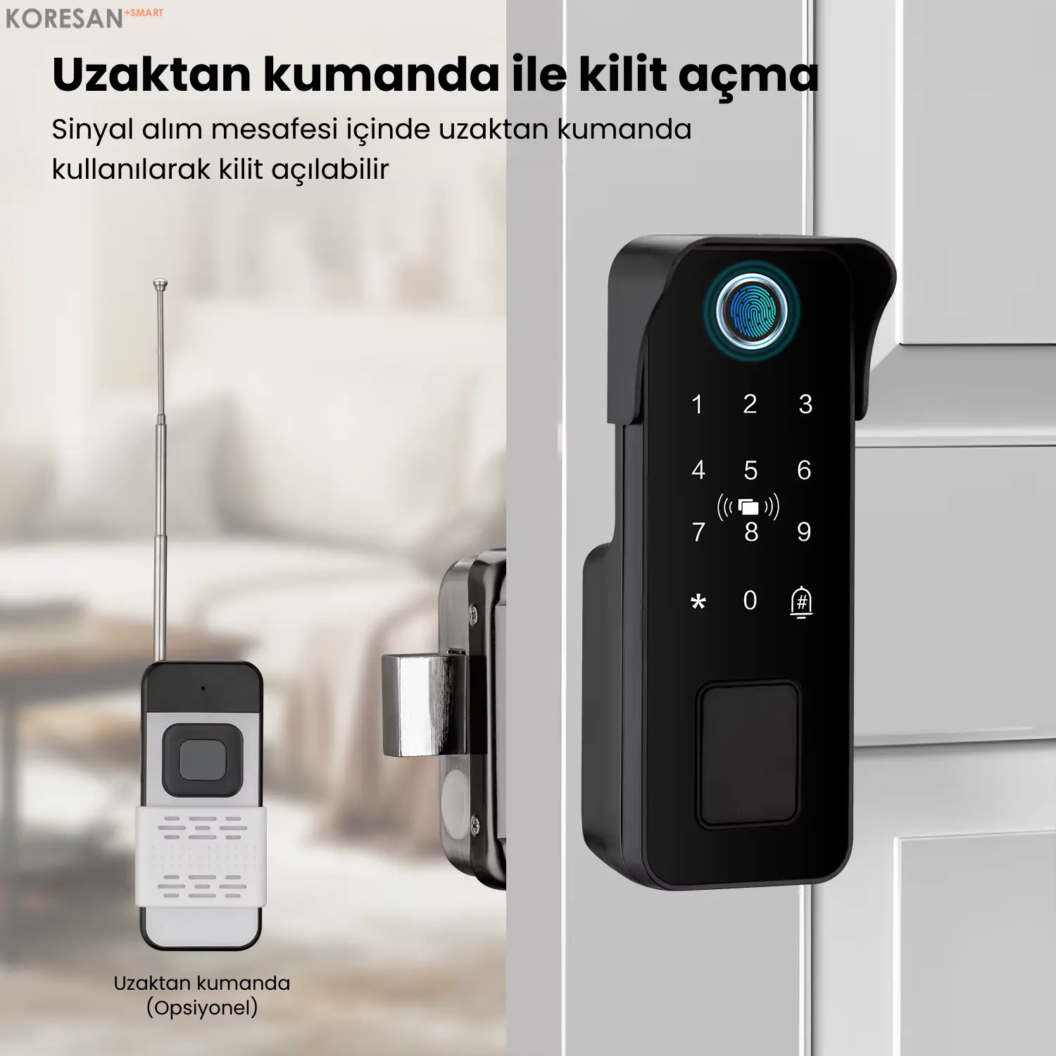 SL2 Tuya Dijital Sürgülü Akıllı Kapı Kilidi