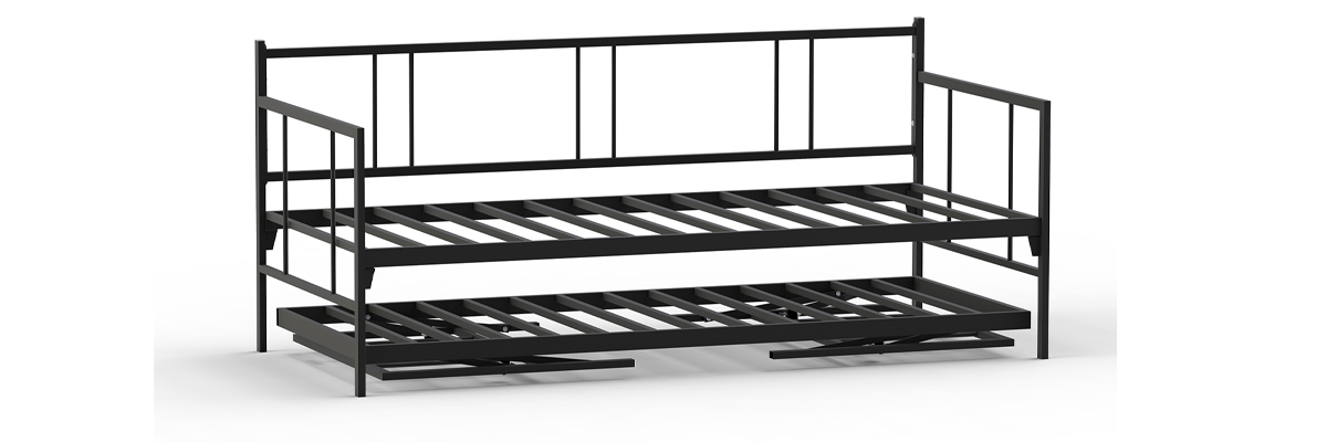 Forte Yavrulu Daybed-Siyah