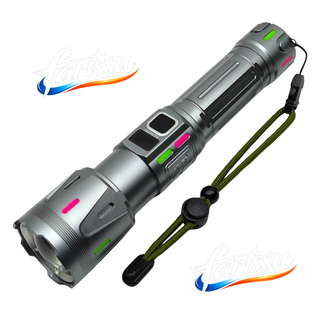 farissu Everton RT-063 B Beyaz Lazer Taktik El Feneri - 60W, Fiyatı